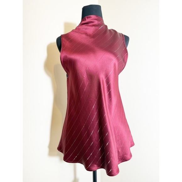 NWT NONCHALANT Label Laura satin top M - Picture 4 of 11